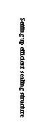 文本框: Setting up efficient sealing structure

